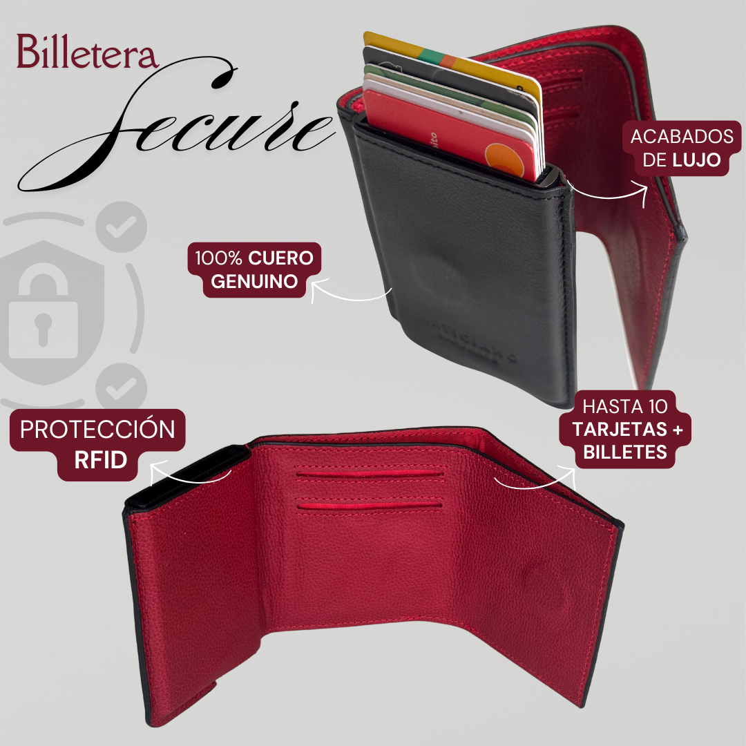 Billetera Secure en Cuero Personalizada