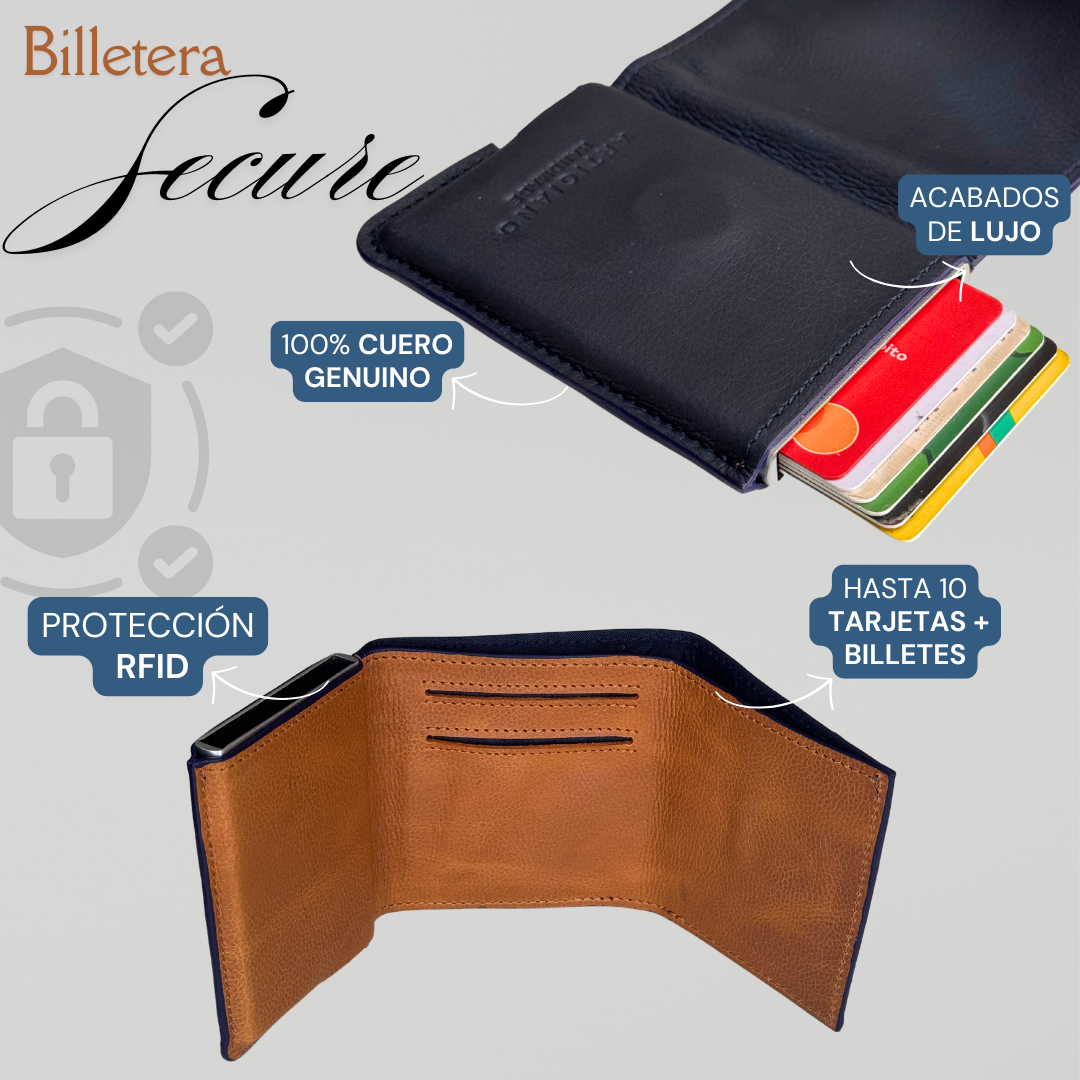 Billetera Secure en Cuero