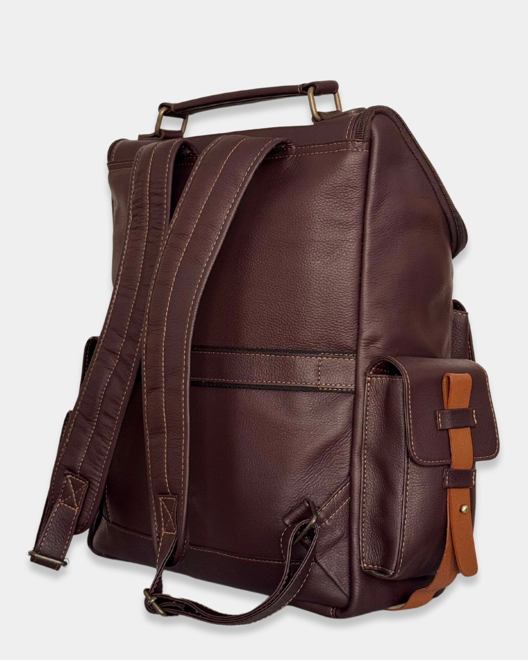 Morral de Cuero Adventure Café