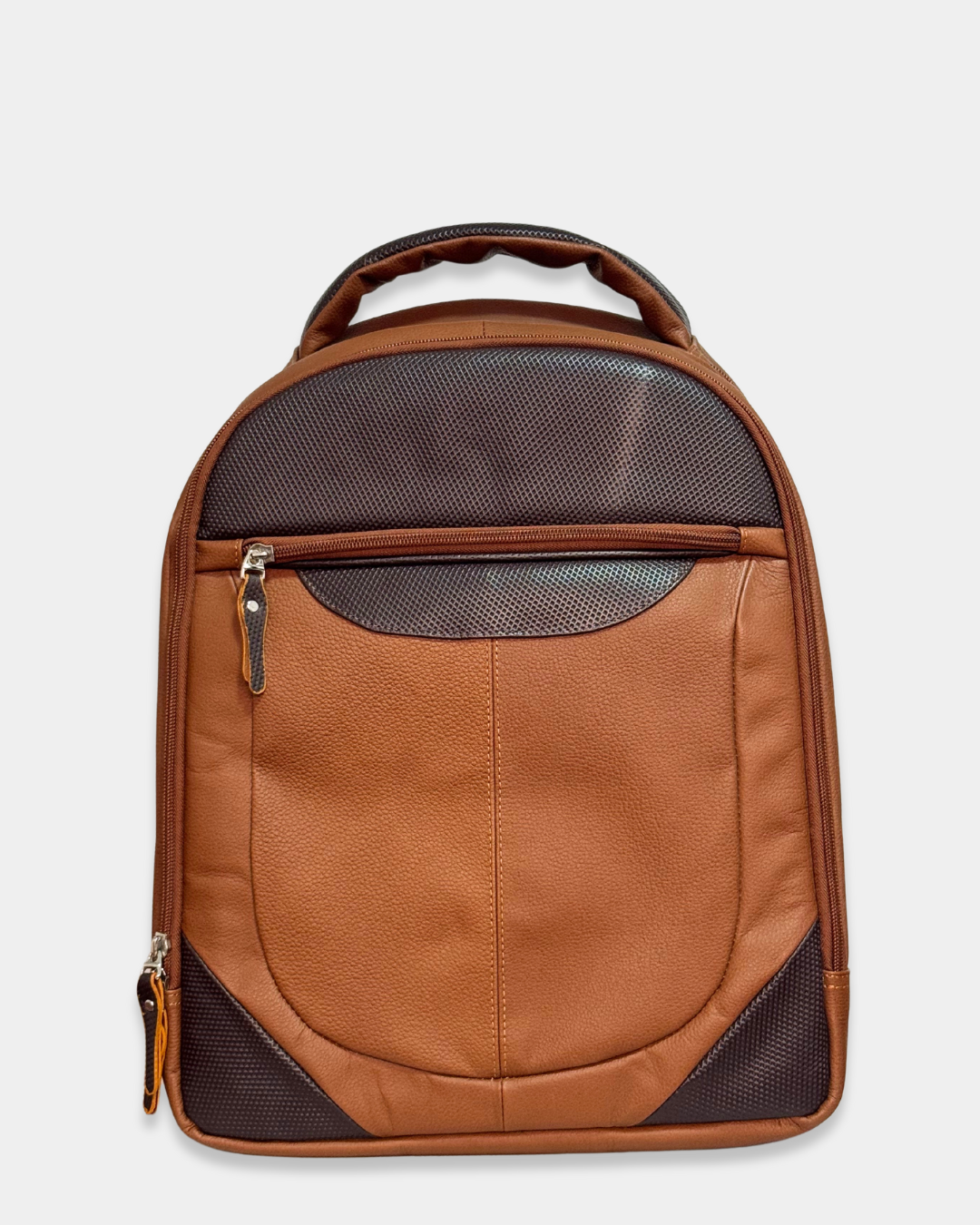 Morral de Cuero Business Miel / Café