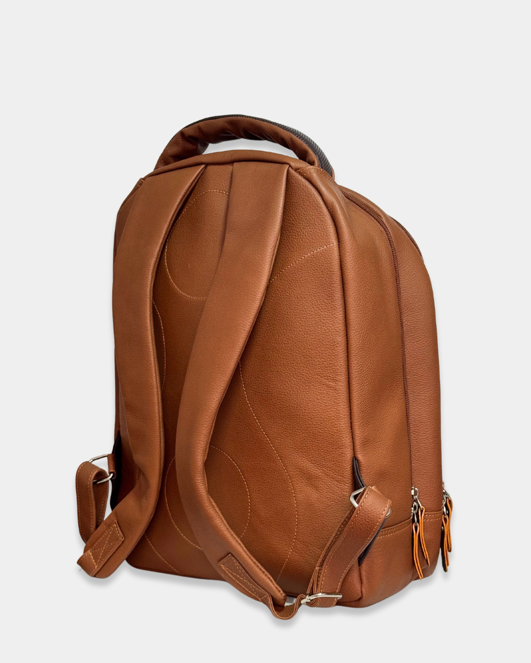 Morral de Cuero Business Miel / Café