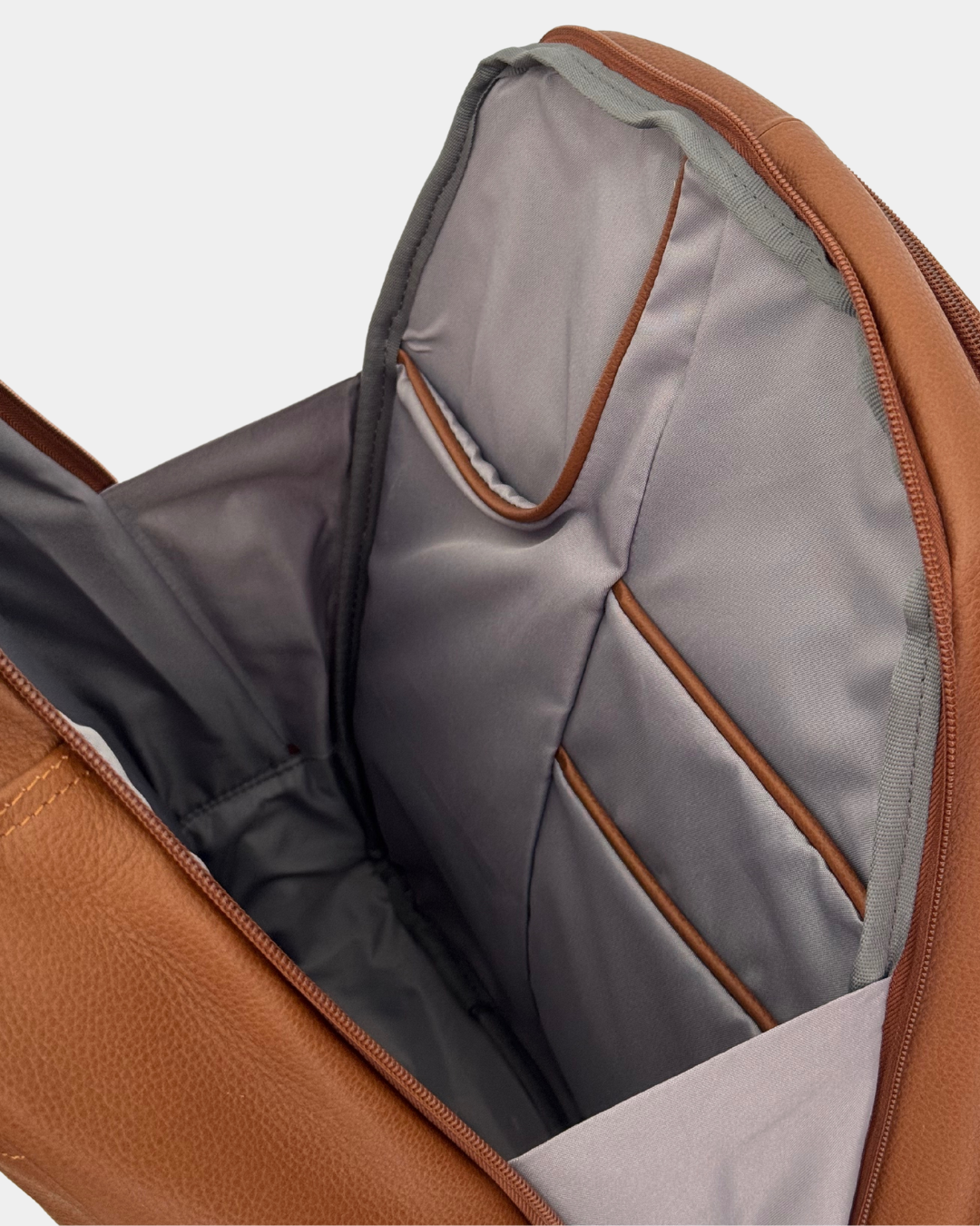 Morral de Cuero Business Miel / Café