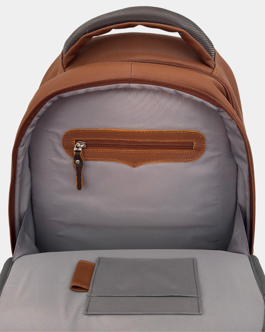 Morral de Cuero Business Miel / Café