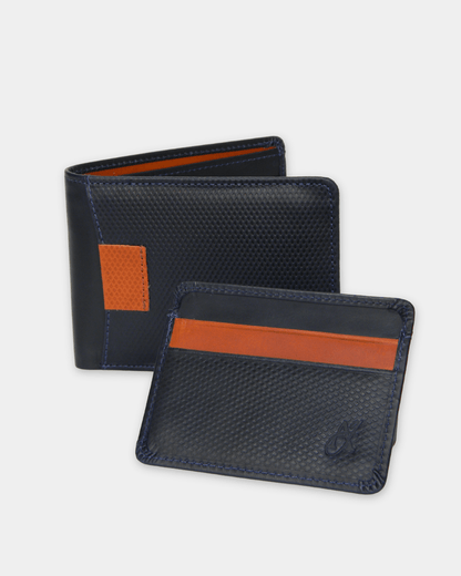 Billetera + Tarjetero Roma en Cuero