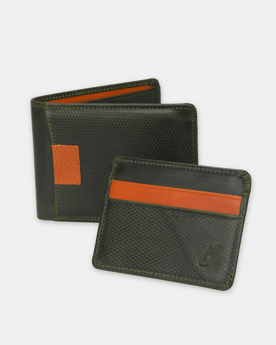 Billetera + Tarjetero Roma en Cuero