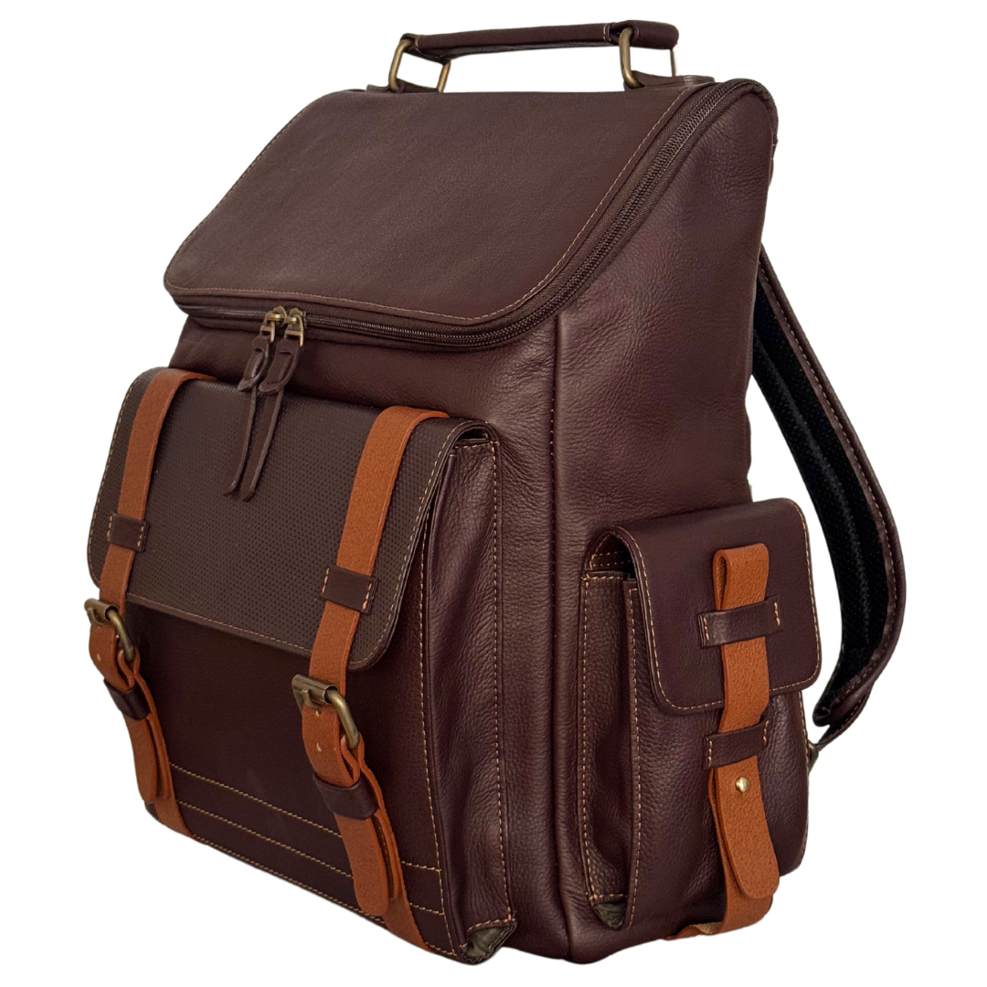 Morral de Cuero Adventure Café