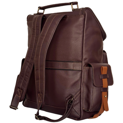 Morral de Cuero Adventure Café