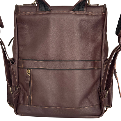 Morral de Cuero Adventure Café