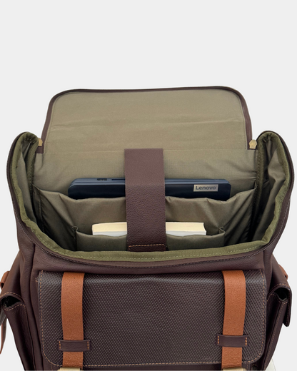 Morral de Cuero Adventure Café