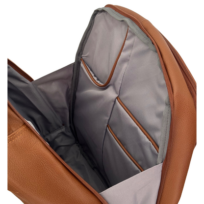 Morral de Cuero Business Miel / Café