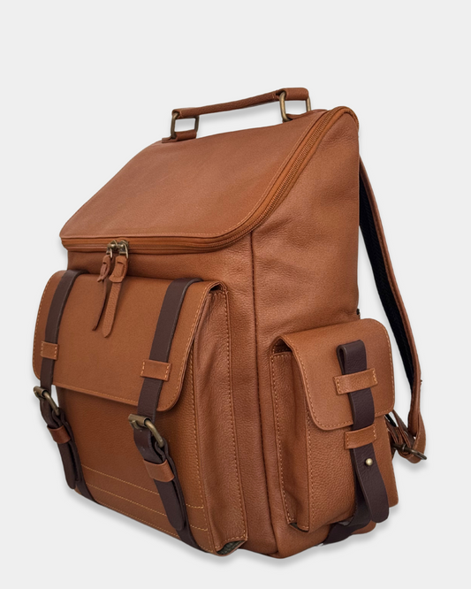 Morral de Cuero Adventure Miel