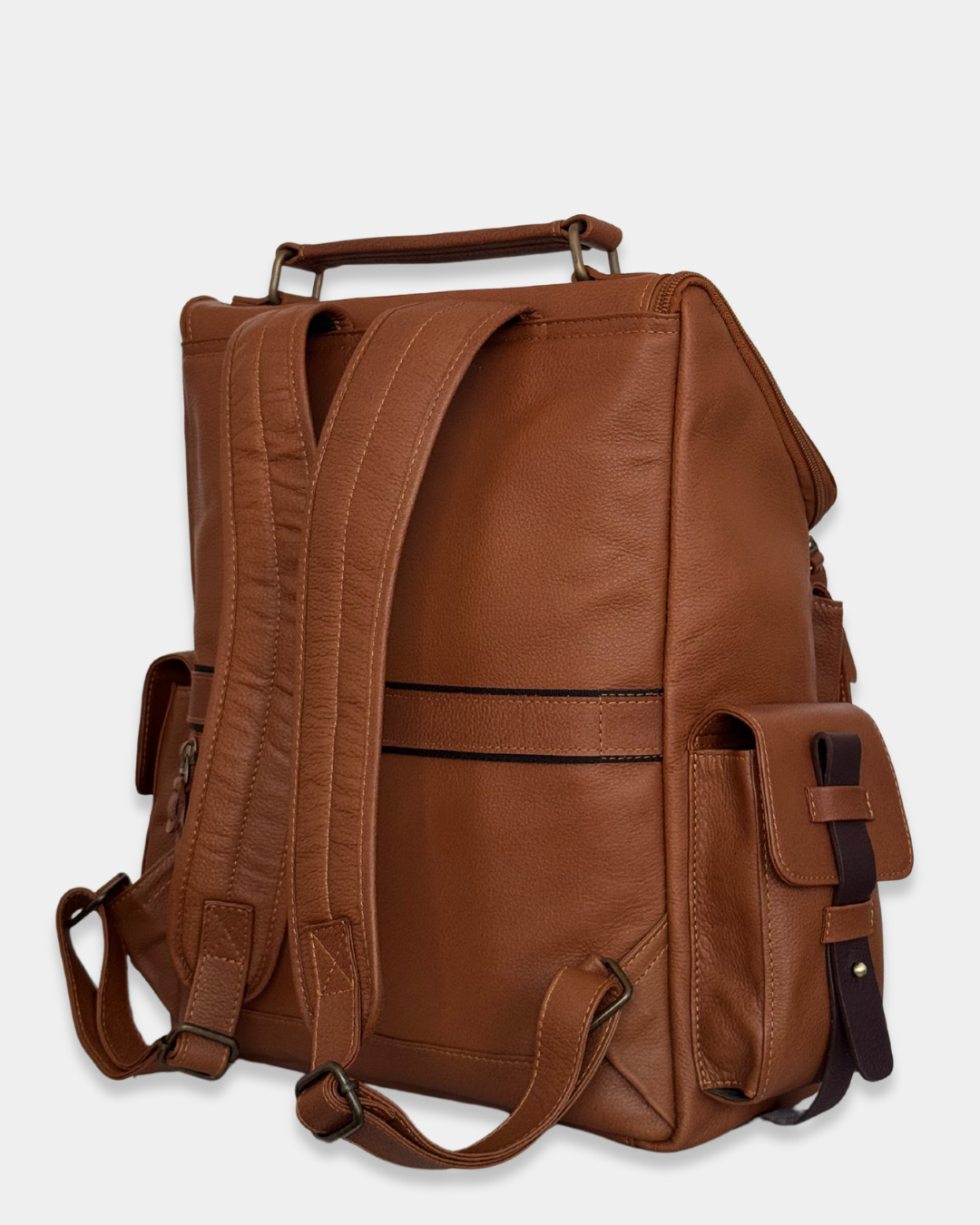 Morral de Cuero Adventure Miel