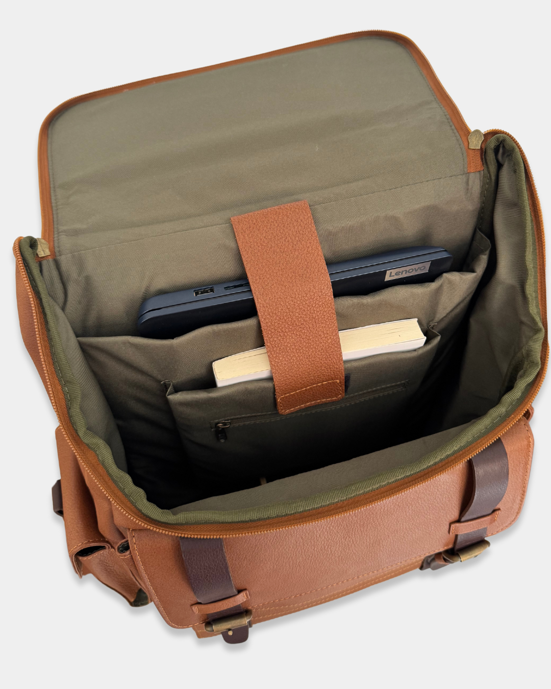 Morral de Cuero Adventure Miel