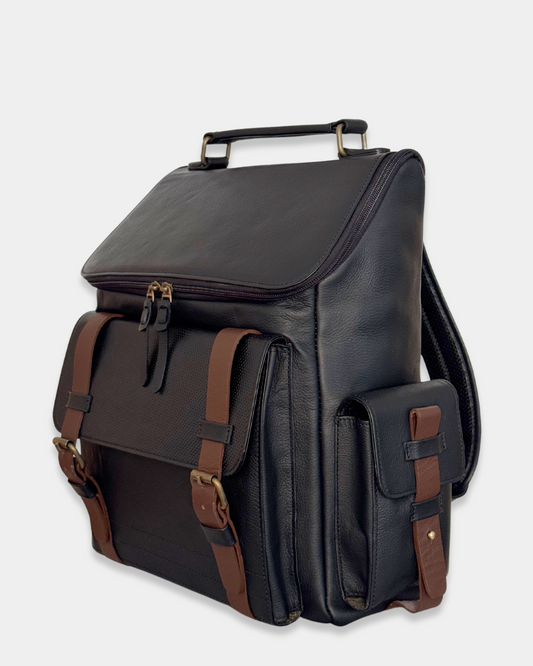 Morral de Cuero Adventure Negro