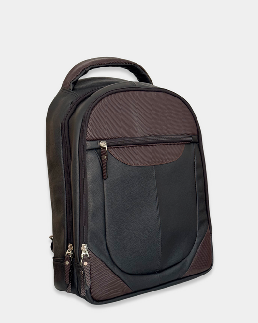 Morral de Cuero Business Negro / Café